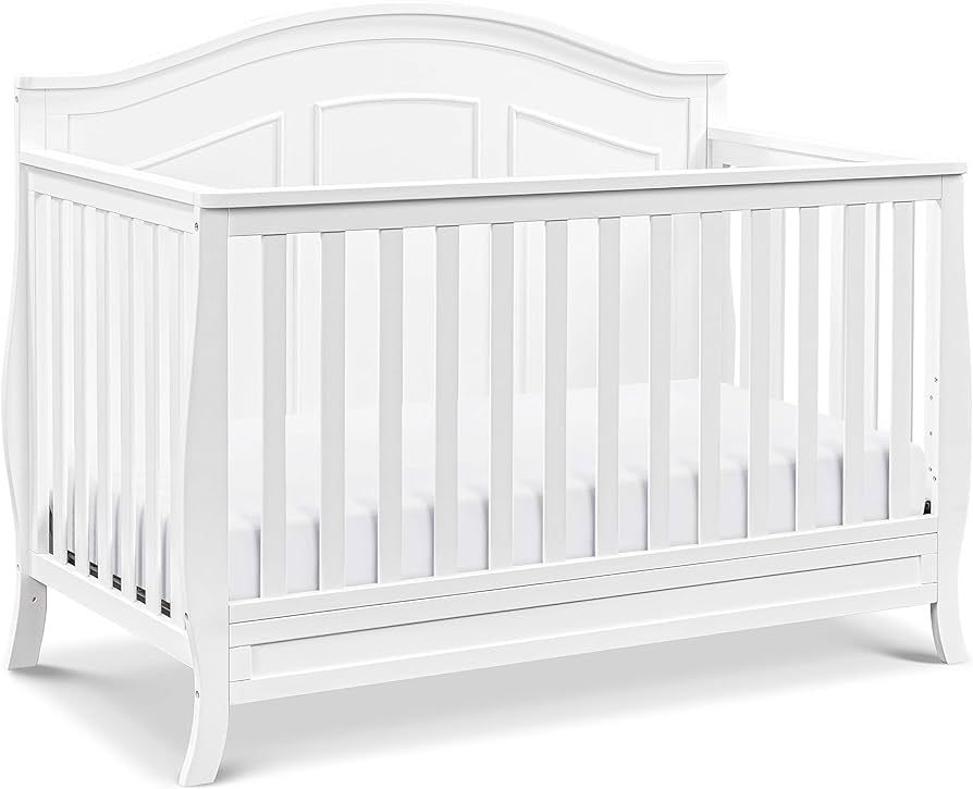 DaVinci Emmett 4-in-1 Convertible Crib in White, Greenguard Gold Certified | Amazon (US)