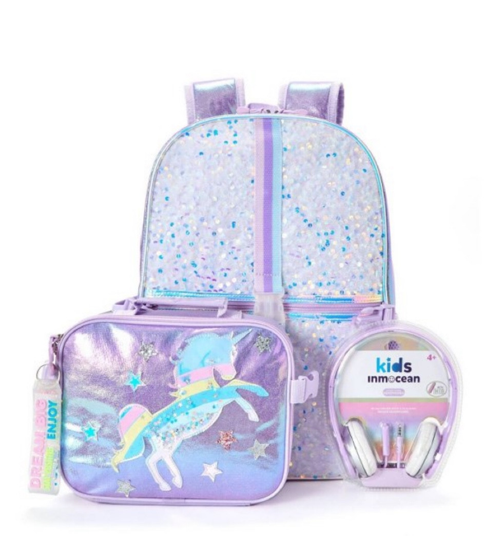 Maeve picked out this bag and it’s actually such a good deal! Backpack, lunchbox, headphones, and water bottle for $25! 

#LTKFind #LTKSeasonal #LTKkids