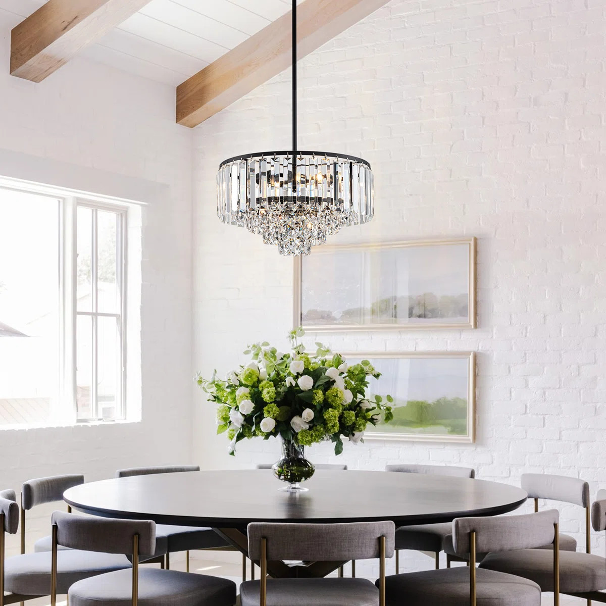 Modern 4-Tier Crystal Chandelier | Wayfair North America