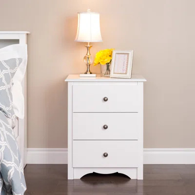 Sybil Tall 3 Drawer Bachelor's Chest | Wayfair North America