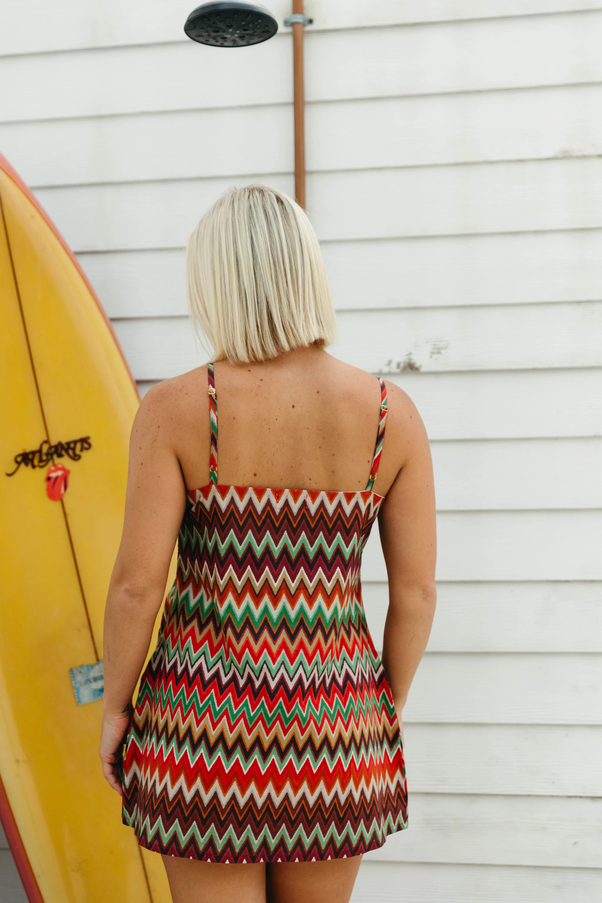 Miley Mini Dress - Brown Multi | Triple Threads