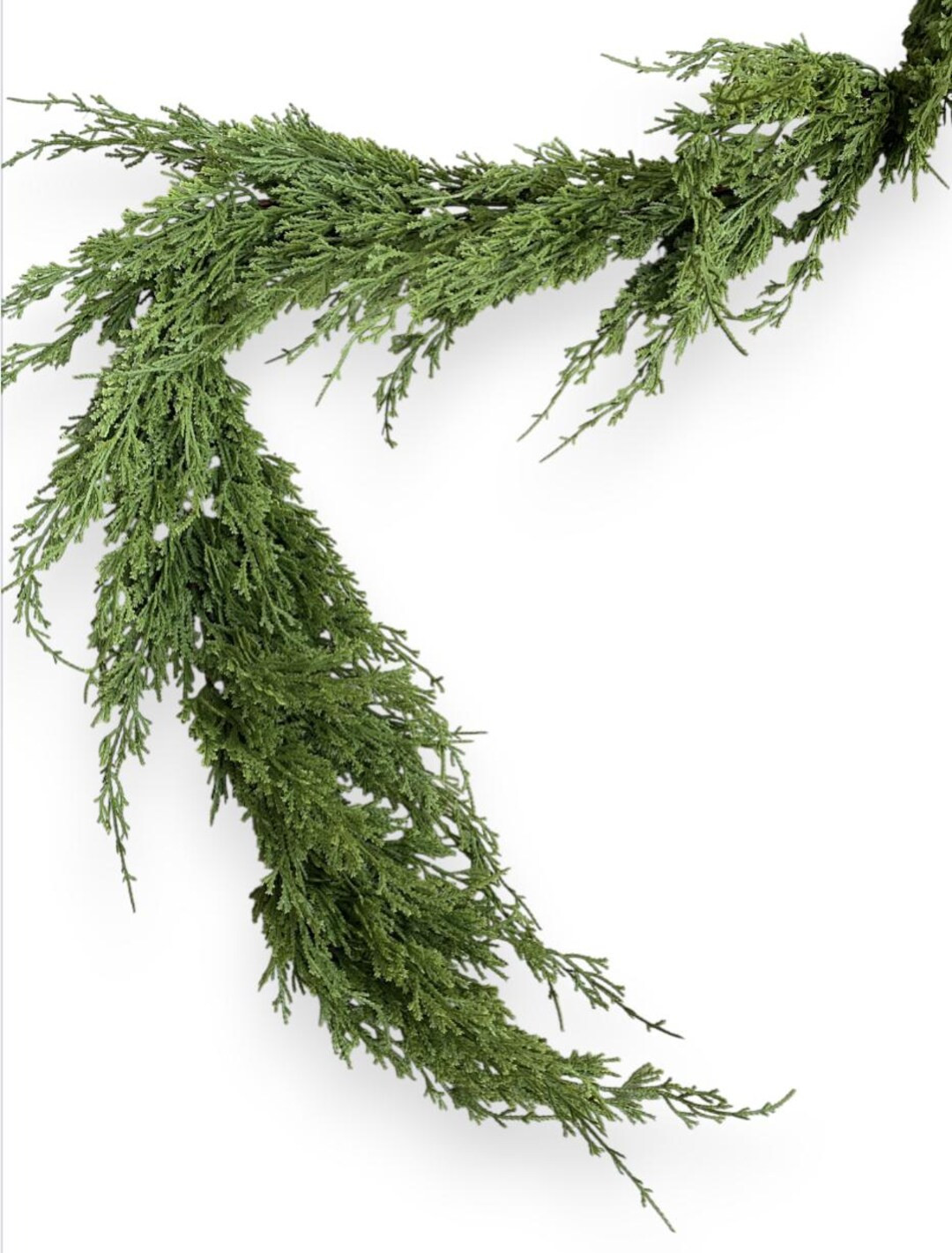 Artificial Cedar / Cypress Garland: 6 Ft Artificial Christmas Greenery. Holiday Garland. Christma... | Etsy (US)