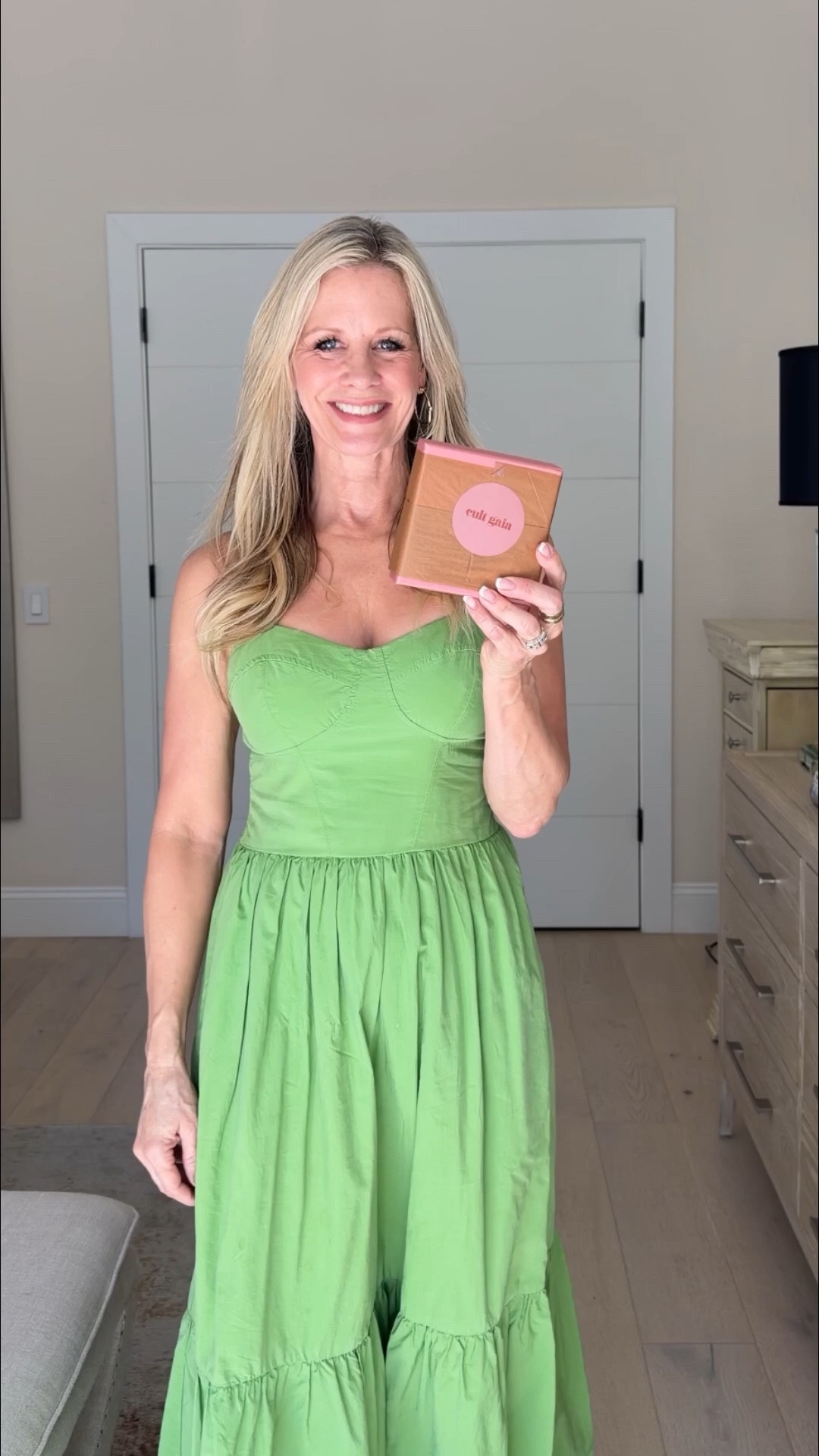 Unboxing a new favorite!  Just received this stunning statement necklace from Cult Gaia (I’m a huge fan) and I’m already obsessed.  The design is so unique and instantly elevates even the simplest look.  If you love a piece that does all the talking, this is it. 

Linking this one + similar styles below along with other green dresses that I am loving 💚

#LTKdayinmylife #LTKOver40