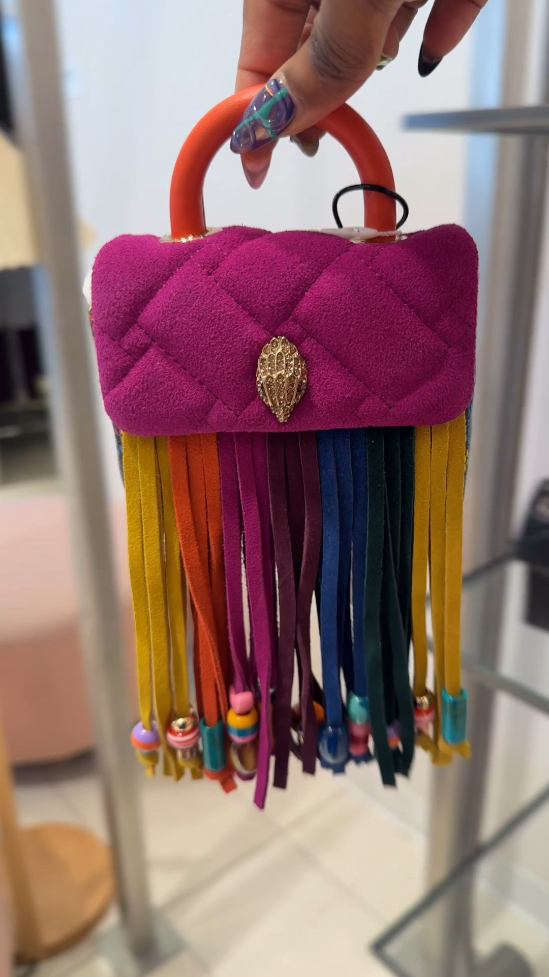 Just spotted some incredibly fabulous Kurt Geiger purses that instantly caught my eye! These beauties are perfect for adding a touch of glam to any outfit. 
:
My absolute favorite is the Micro Kensington Fringe Crossbody Bag—pure perfection! 😍 It's recently gone on sale, and you better believe it's sitting in my cart.

#LTKStyleTip #LTKItBag
