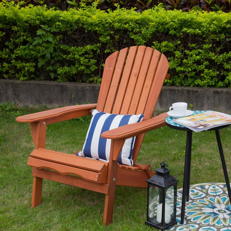 Philbrick Solid Wood Folding Adirondack Chair | Wayfair North America