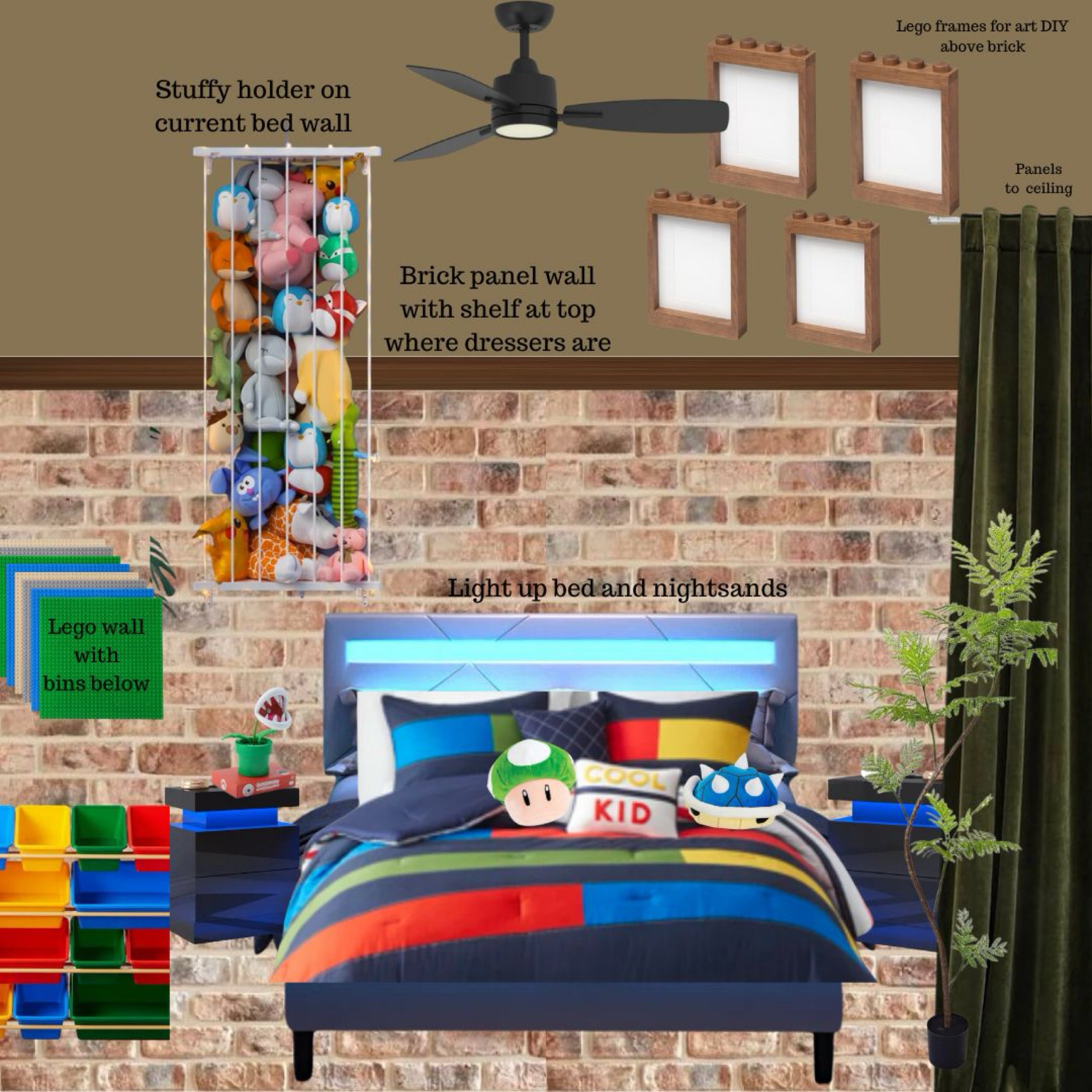 Super Mario Brothers and Lego Little boys room makeover.

#LTKKids #LTKHome #LTKFamily