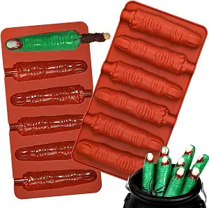 Webake The Original Halloween Witch Finger Chocolate Mold, 6-Cavity Finger Pretzel Rod Molds for ... | Amazon (US)