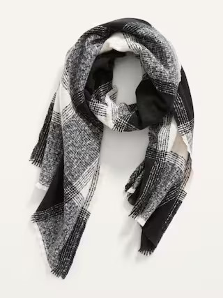 Plaid Flannel Blanket Scarf For Women | Old Navy (US)