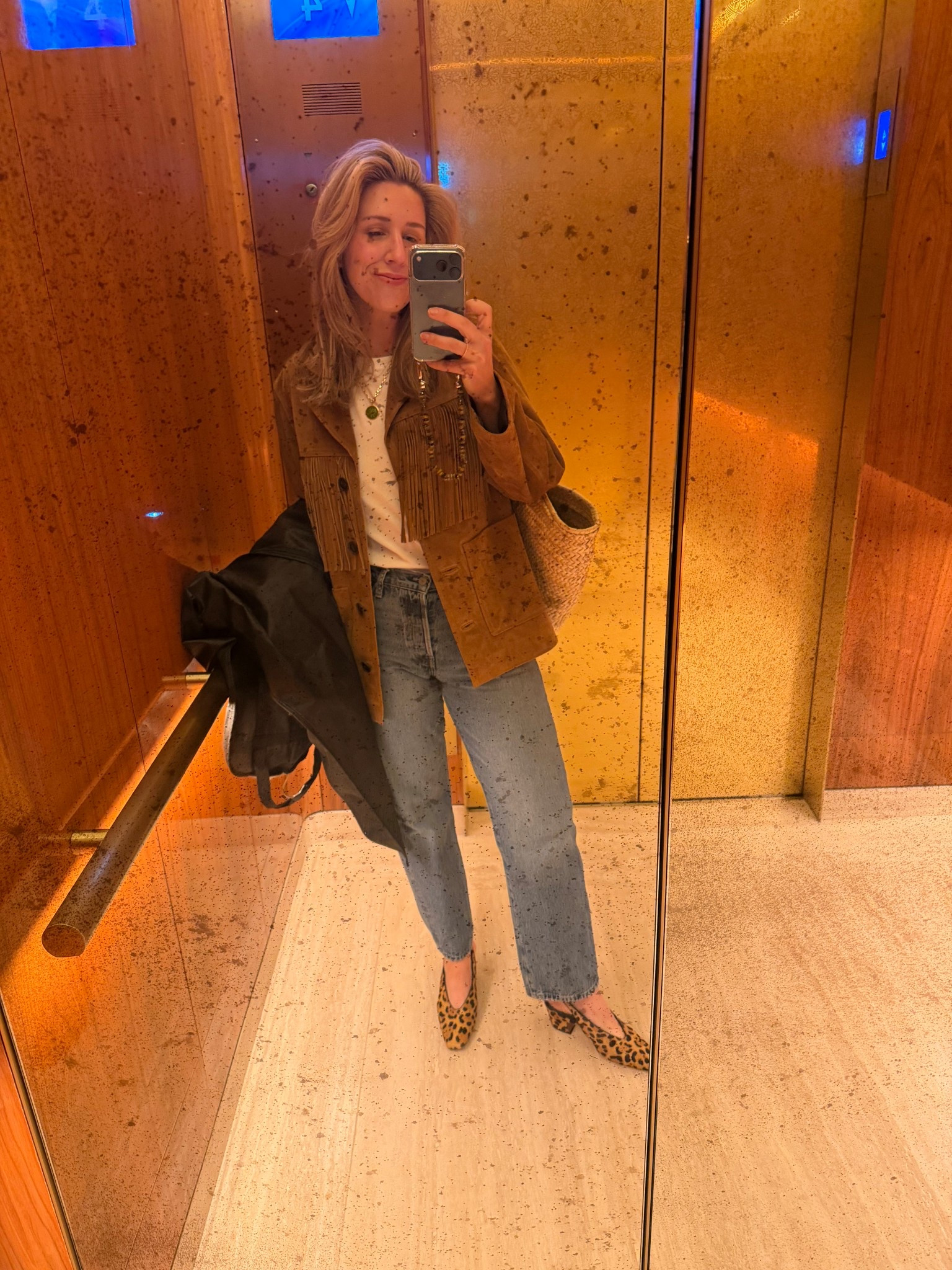 I had been searching for a suede fringe jacket for years, and I finally found one I love. 