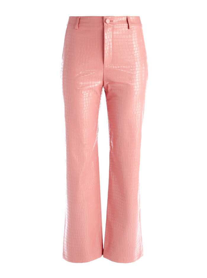 TRENT VEGAN CROC CROPPED PANT | Alice + Olivia