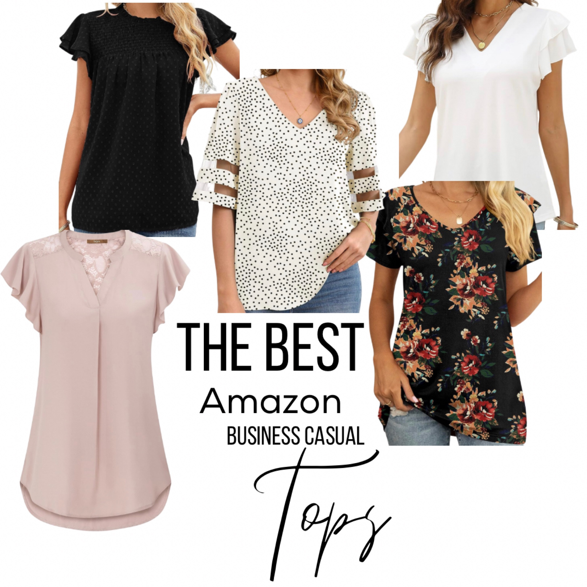 I just got these in the mail and seriously love them all! All comfortable, all a great fit, and all excellent work or office top options. And ALL under $25!

I ordered my true size in all- XL. 

#LTKworkwear #LTKmidsize #LTKunder50