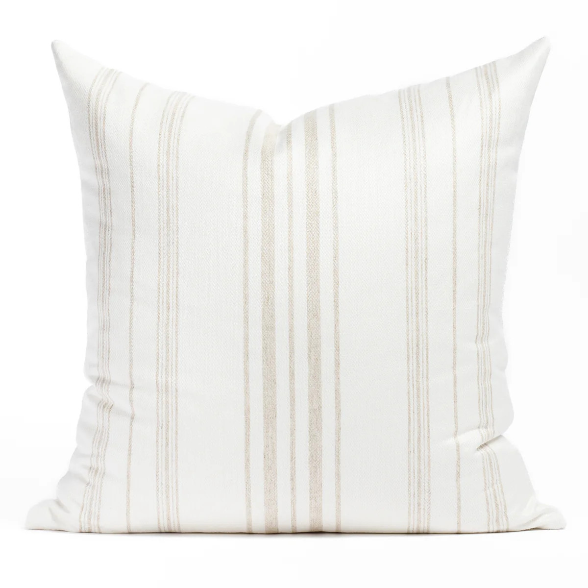 Collins Stripe 24x24 Pillow, Parchment | Tonic Living
