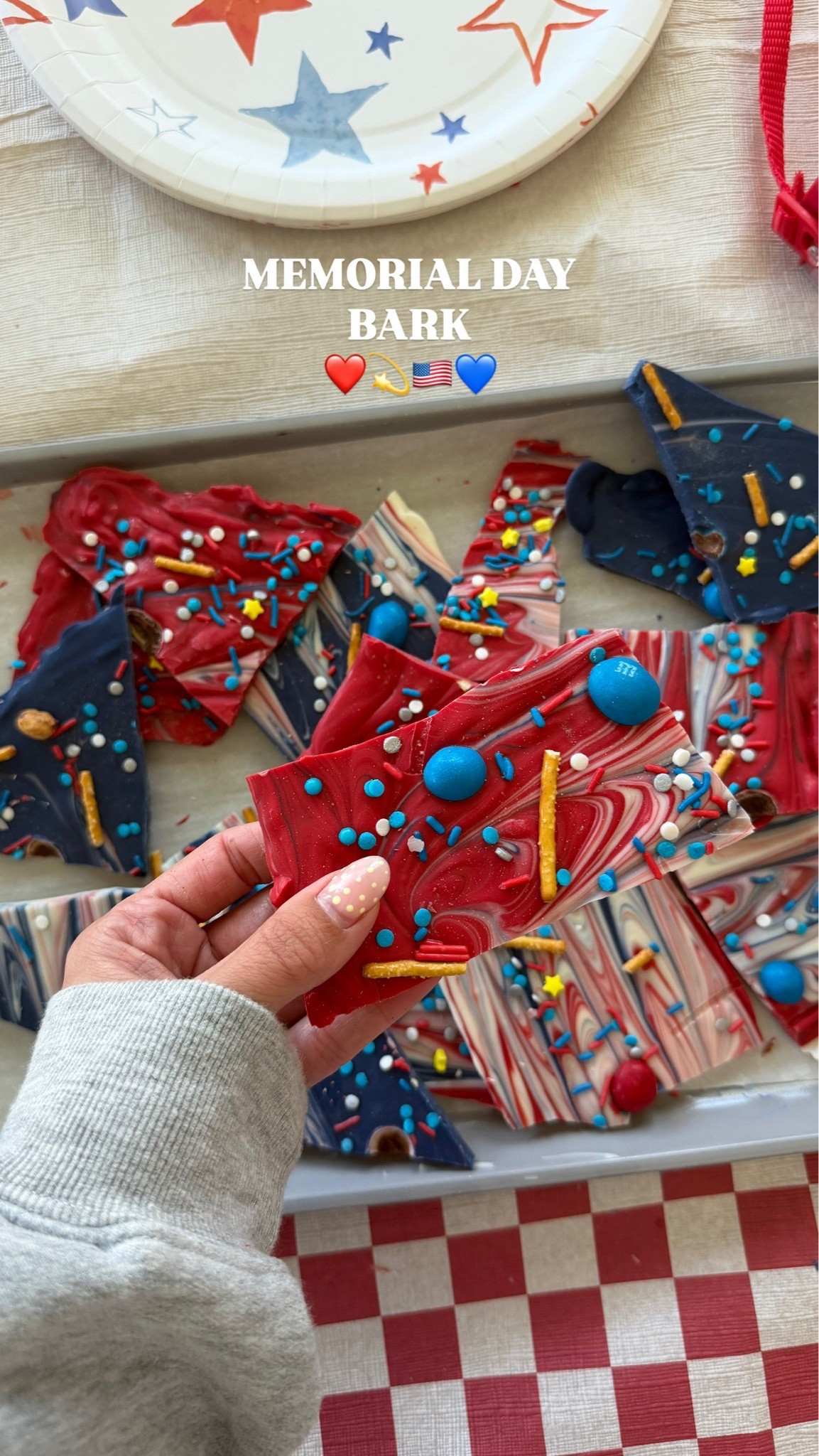 Cute & festive bark for Memorial Day/Fathers Day ❤️💫🇺🇸💙

#LTKmomlife #LTKfoodie #LTKvlog