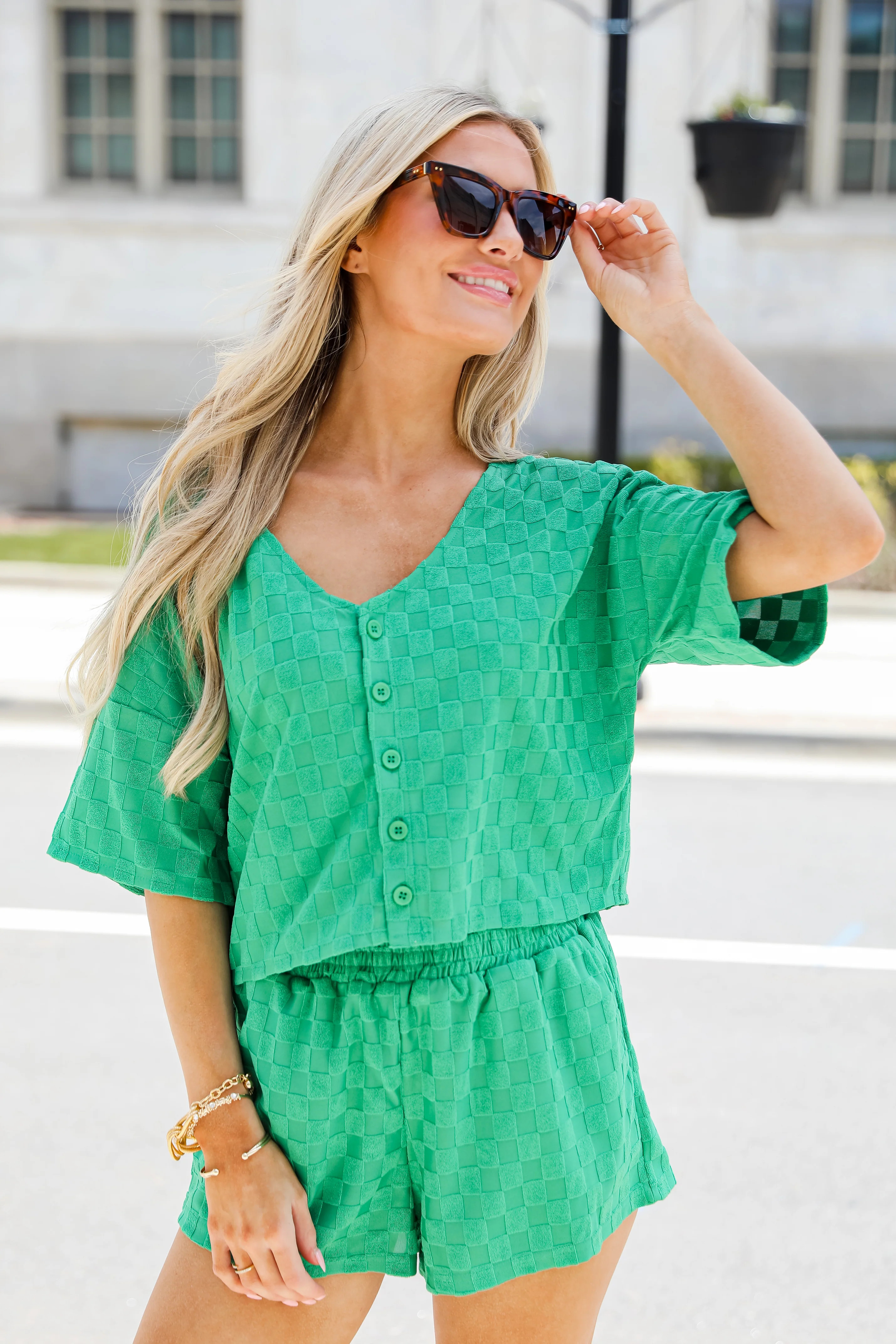 State Of Mind Checkered Shorts | Dress Up