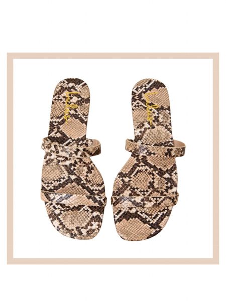 Snake print slide on sandals

#LTKstyletip #LTKfindsunder100 #LTKshoecrush