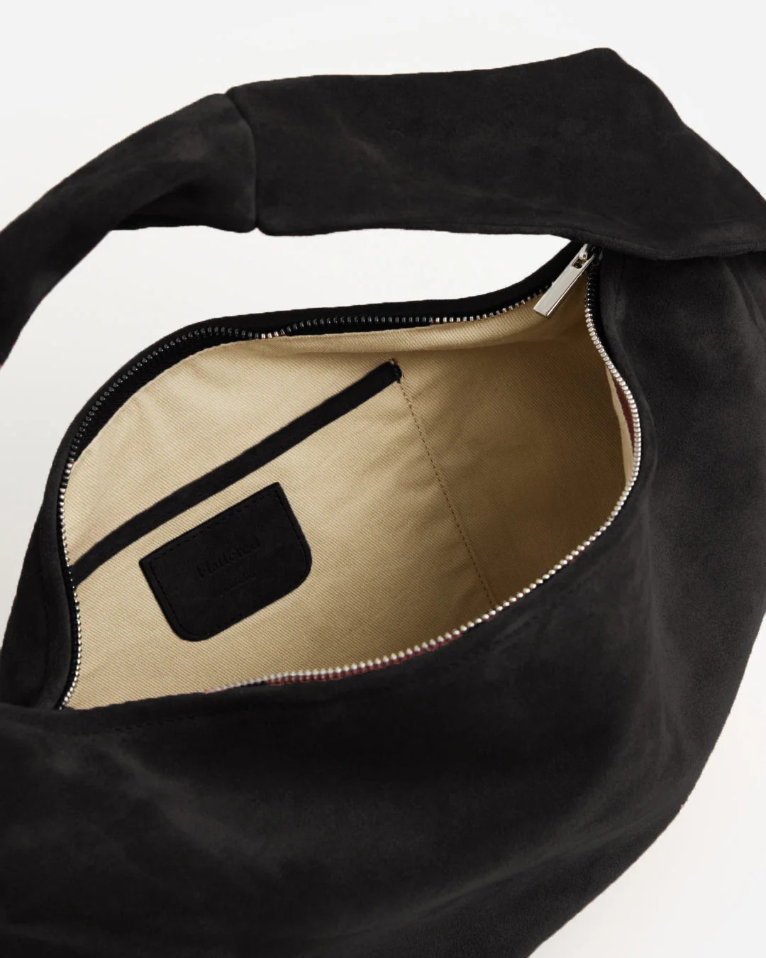 Alva Shoulder Bag Suede Black | Flattered