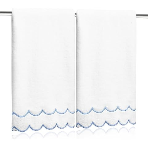 Peri Home 100% Cotton Hand Towel for Bathroom, Embroidered, Soft & Absorbent, 500 GSM, 1 Piece, 1... | Amazon (US)