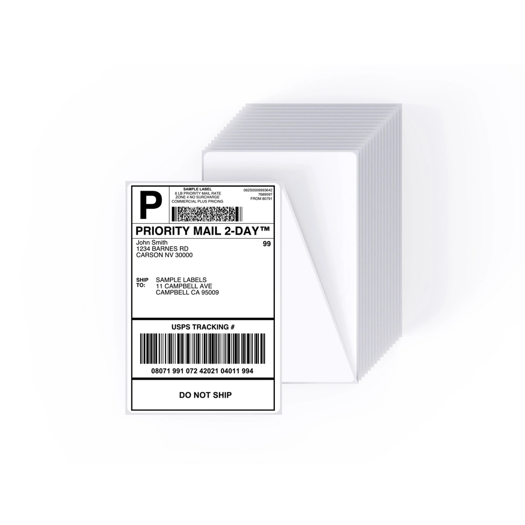 Core Innovations 4" x 6" Direct Thermal Shipping Labels \u2013 500 Fanfold Perforated Labels for ... | Walmart (US)