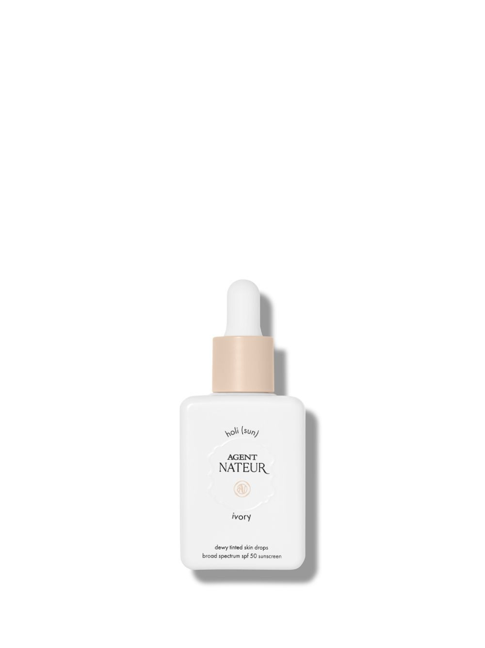 Agent Nateur holi (sun) spf 50 dewy tinted skin drops Ivory | Violet Grey