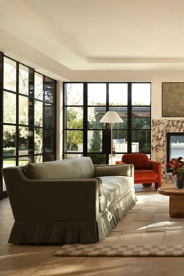 Leonelle Box-Pleated Sofa | Anthropologie (US)