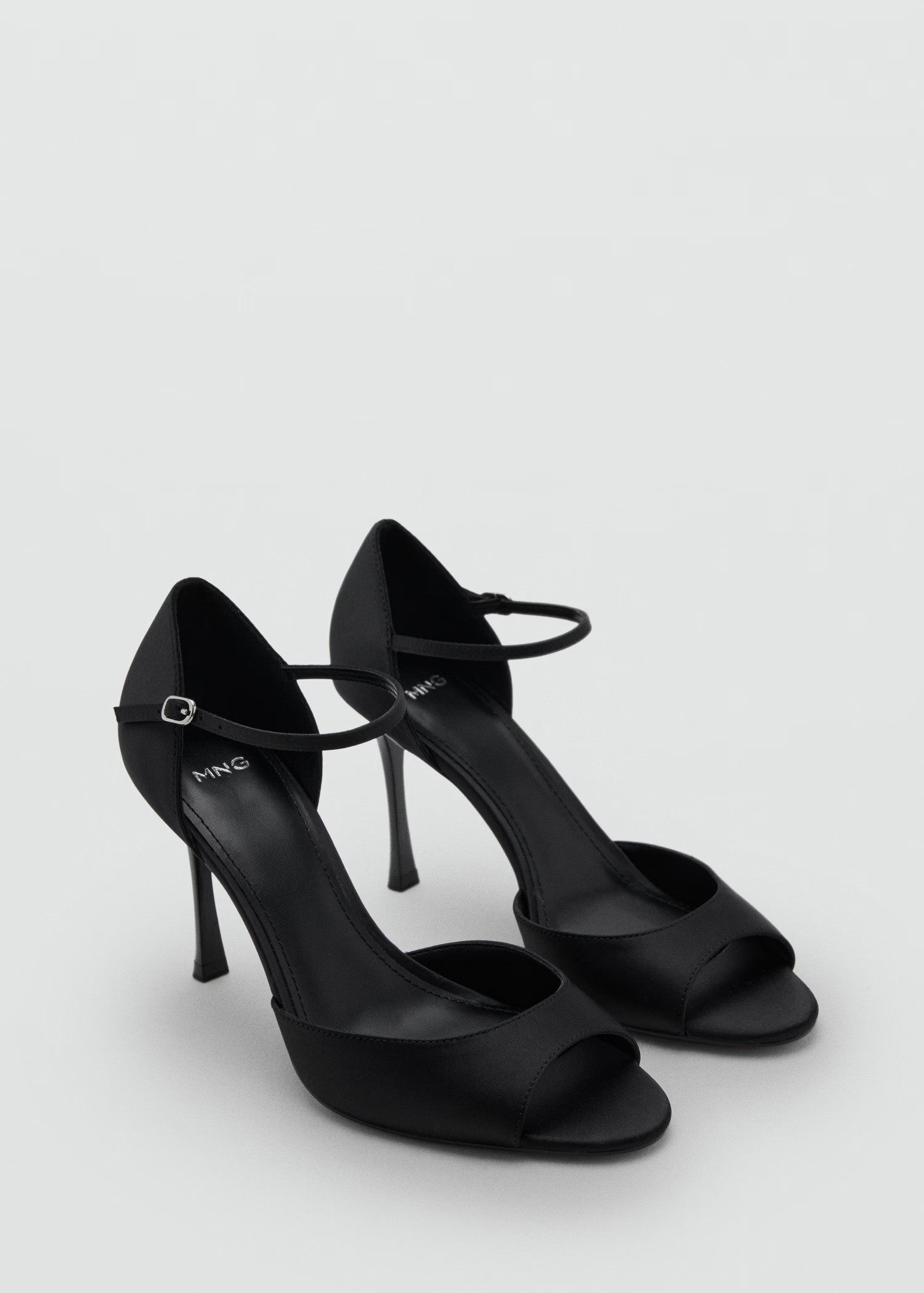 Satin high-heeled sandal | Mango (US/MX/AU)