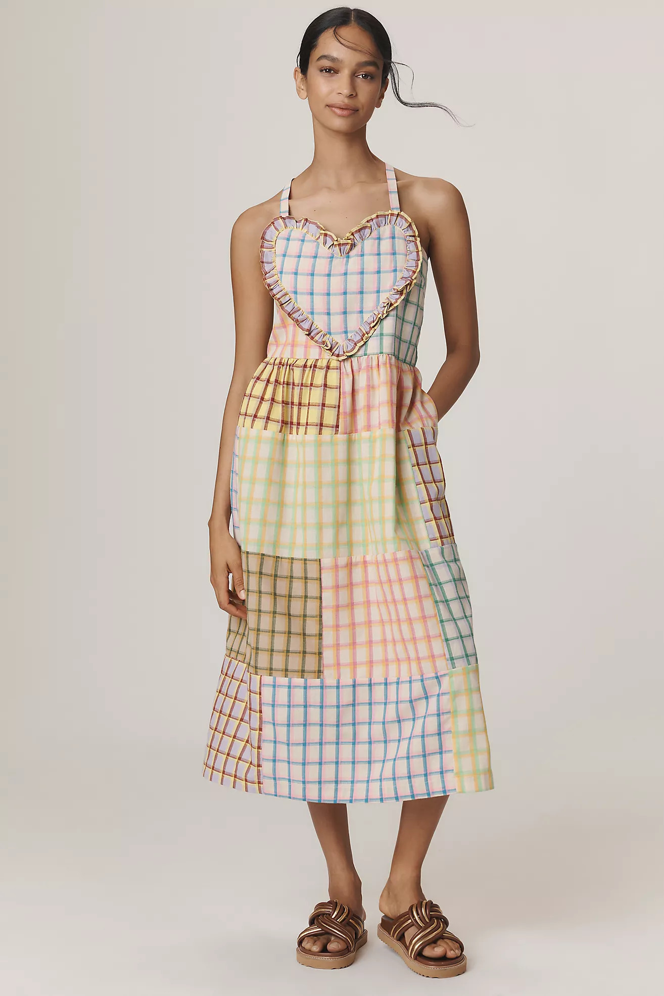 Celia B Tahaa Checkered Heart Dress | Anthropologie (US)