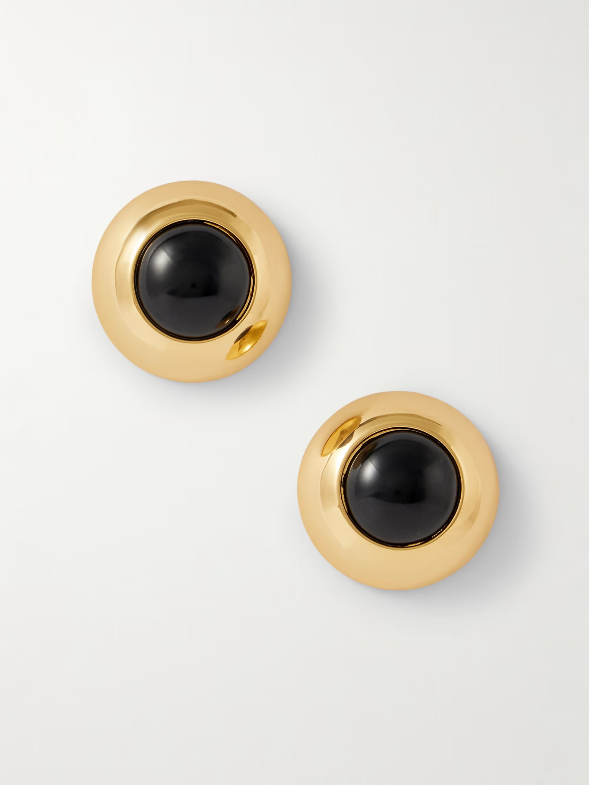 Bombe gold-plated onyx earrings | NET-A-PORTER (UK & EU)