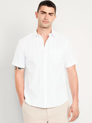 Classic Fit Everday Dobby Shirt | Old Navy (US)