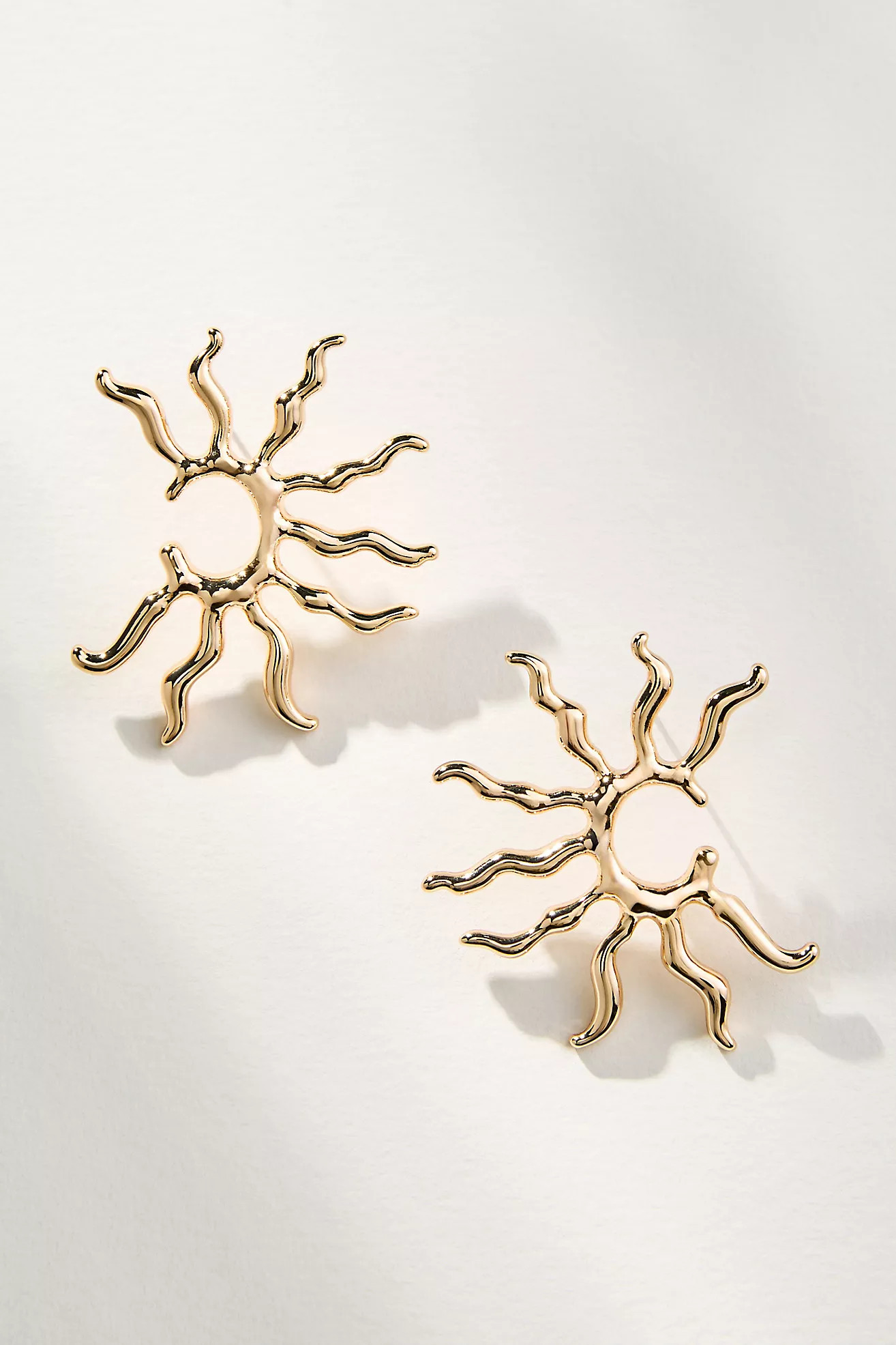 Sunburst Squiggle Post Earrings | Anthropologie (US)