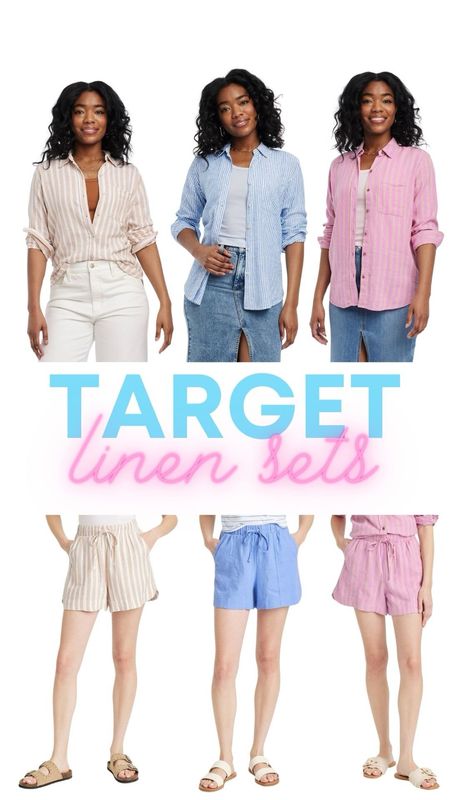 Target linen sets. I wear a size small in the top & bottom. 

#LTKstyletip #LTKSeasonal #LTKfindsunder50