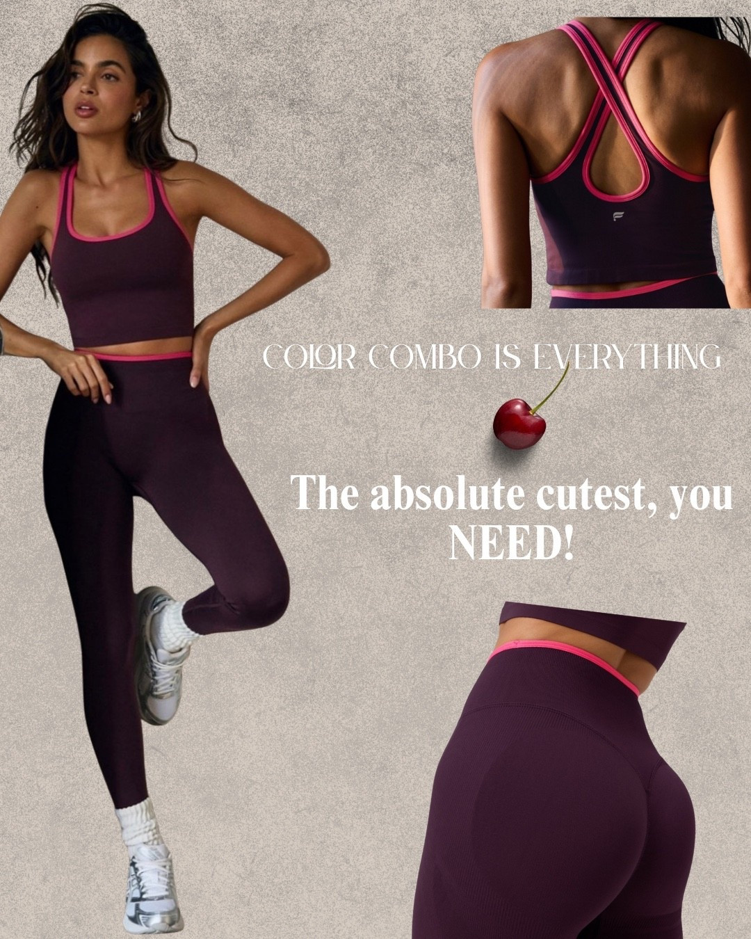 Obsessed with the color combo! This material is so thick and flattering too!! 💕

#LTKootd #LTKfitnessgoals #LTKActive