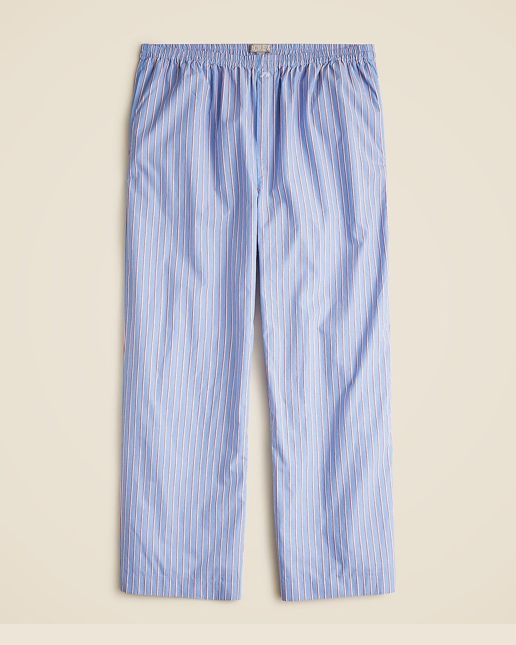 Cotton poplin pajama pant in stripe | J. Crew US