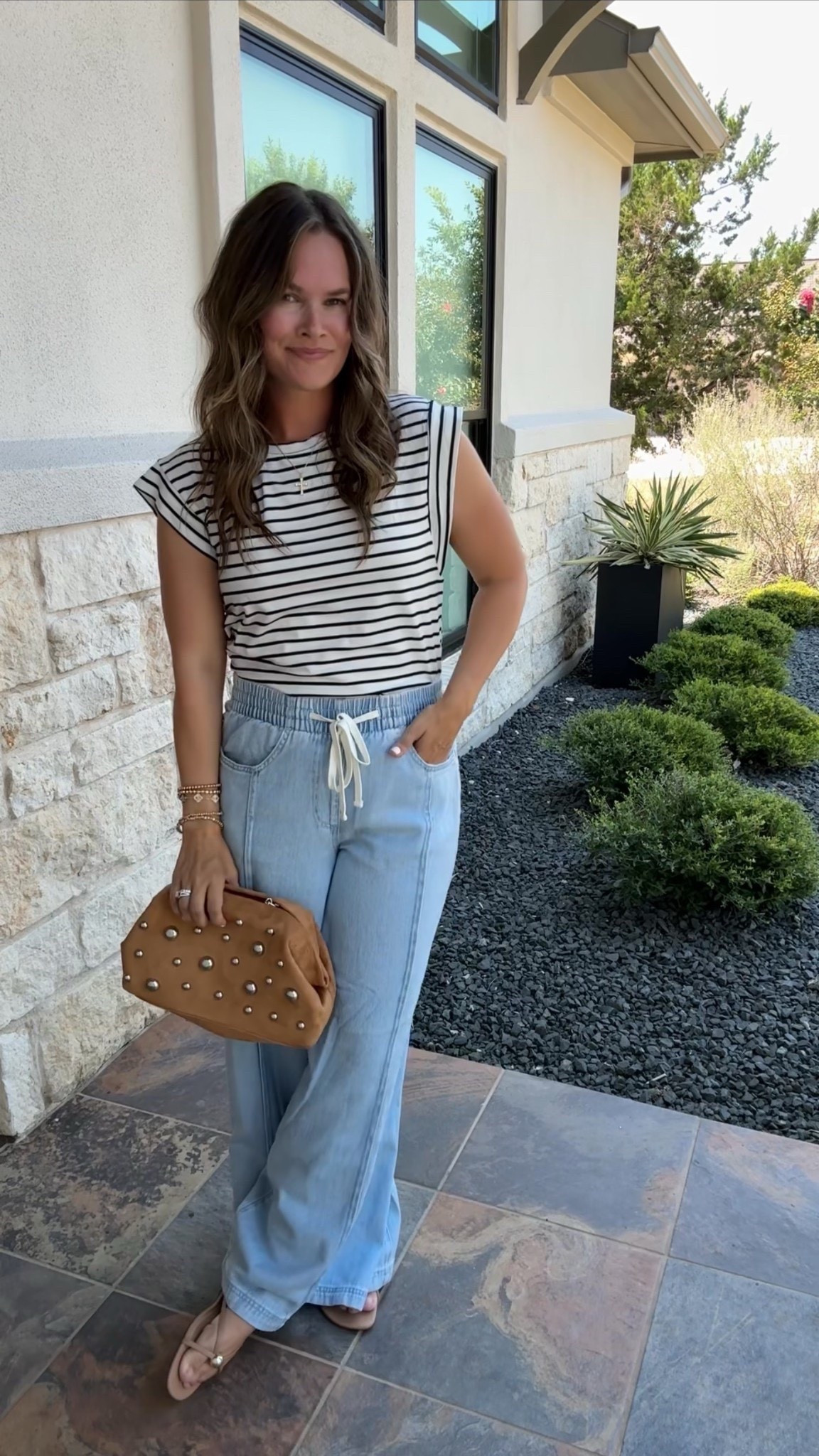 Love these high-rise drawstring wide leg pants from
Target! My top is Amazon! Great classic basics #target #targetstyle #targetfashion #momstyle #momfashion #everydaystyle #casualoutfit #casualstyle 

#LTKOver40 #LTKStyleTip #LTKFindsUnder50