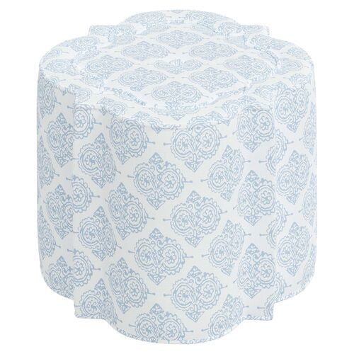 Shiza Ottoman, Issa Light Indigo | One Kings Lane