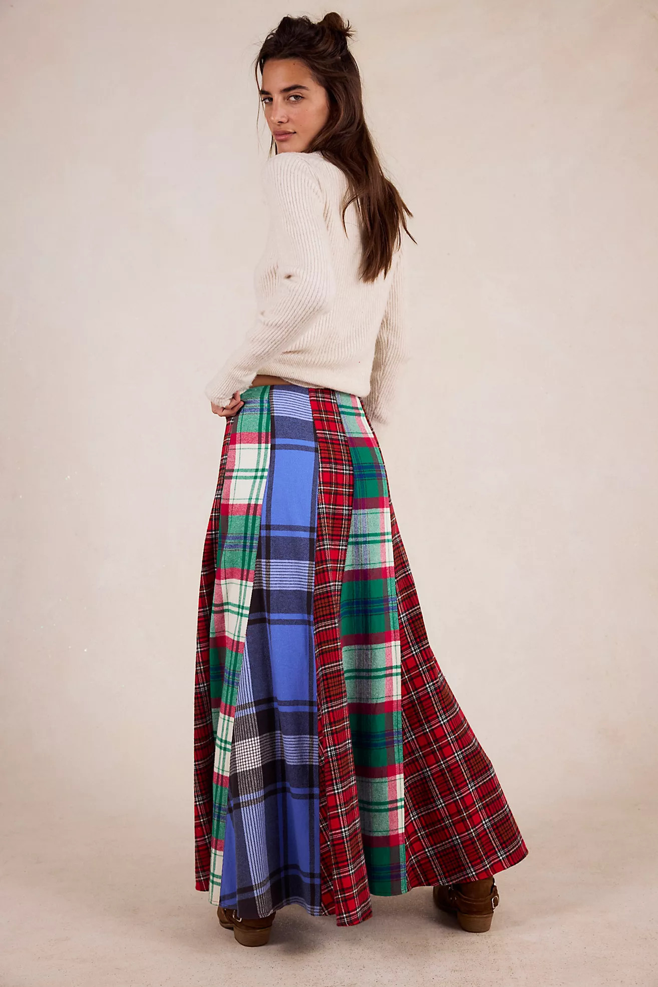 Maizie Plaidwork Maxi Skirt | Free People (Global - UK&FR Excluded)