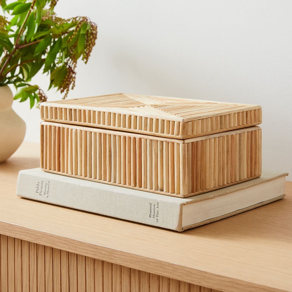 Pieced Pencil Reed Box | West Elm (US)