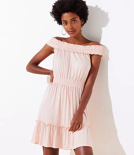 LOFT Beach Off The Shoulder Dress | LOFT