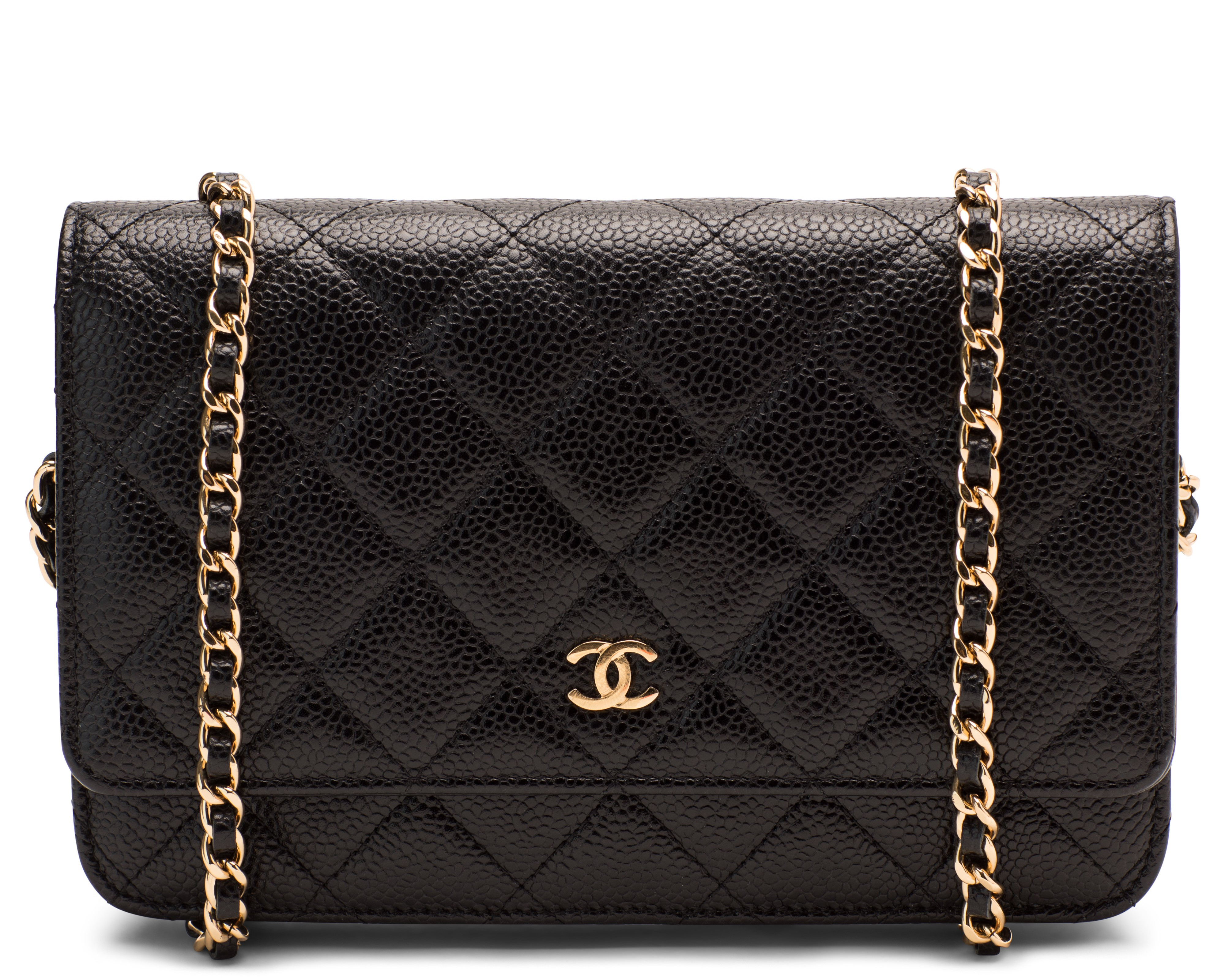 Women's Chanel Wallet On Chain Quilted Caviar Goldtone Black | StockX