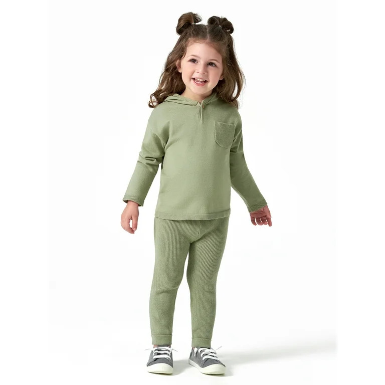 Modern Moments by Gerber Baby & Toddler Boy or Girl Gender Neutral Sweater Knit Hoodie & Pant, 2-... | Walmart (US)