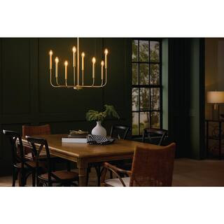 3-Watt Equivalent B11 Non-Dimmable Clear Glass Flickering Flame Vintage Edison LED Light Bulb 180... | The Home Depot