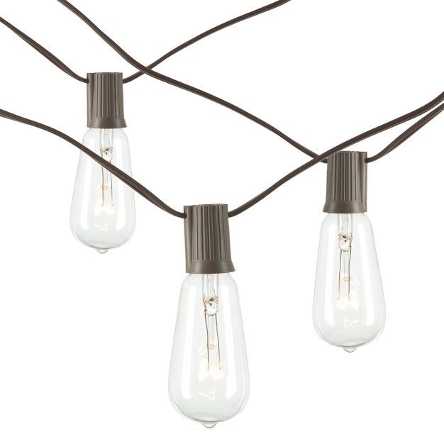 10ct Patio String Lights - Brown Wire | Target