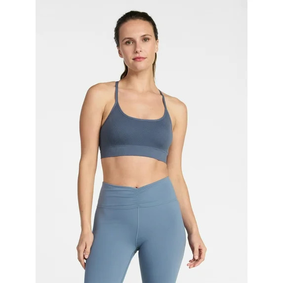 Avia Women's Low Support Seamless Textured Cami Sports Bra, Sizes XS-XXXL | Walmart (US)