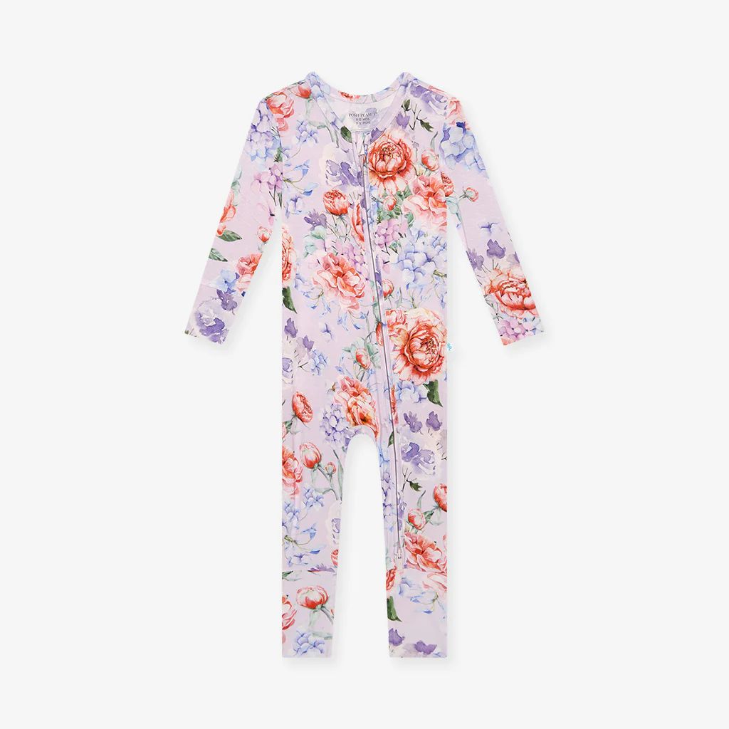 Floral Purple Baby Convertible Sleeper | Joaquina | Posh Peanut