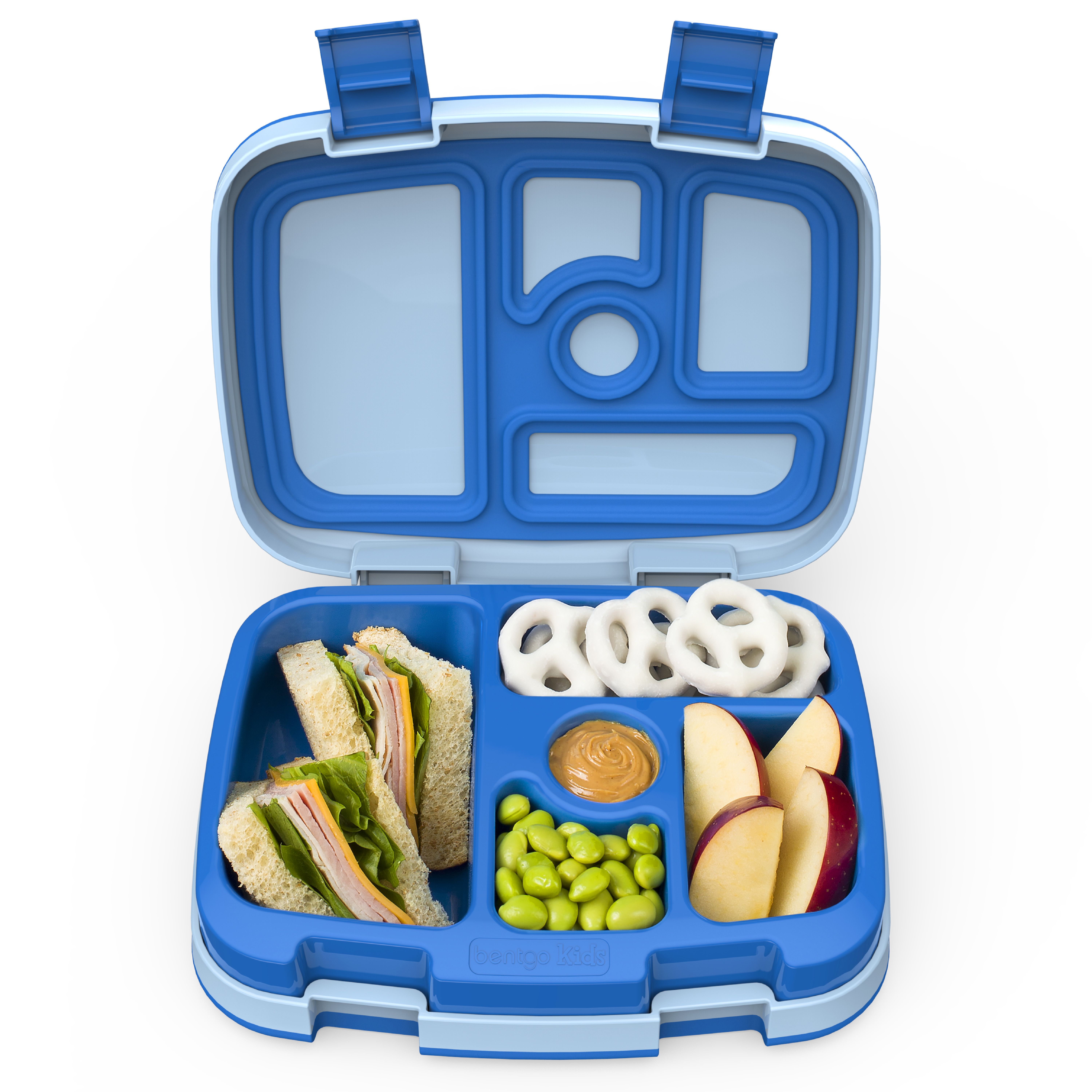 Bentgo Leak-Proof 5-Compartment Bento-Style Lunch Box, Kids, Blue - Walmart.com | Walmart (US)