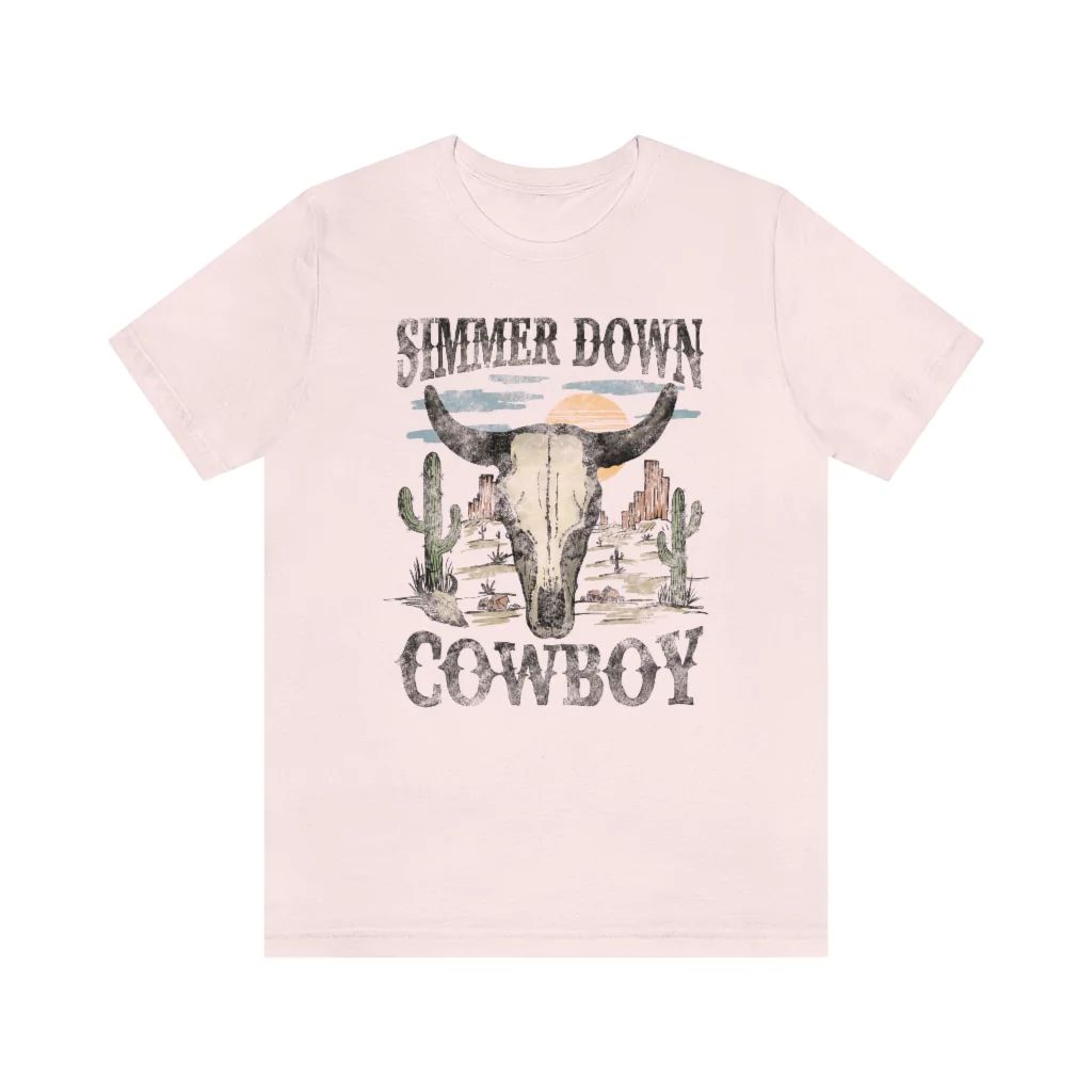 Simmer Down Cowboy Unisex Tee | Always Stylish Mama