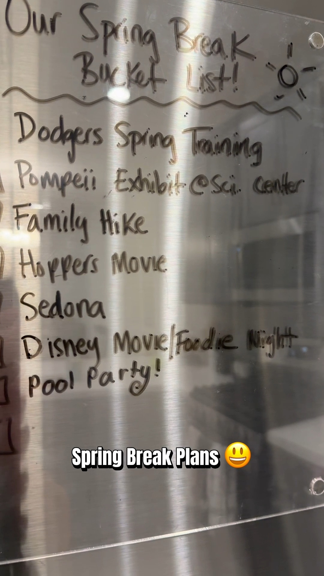 Spring break was supposed to look a little different this year…

But we are still going to make sure it’s fun and special. Our handy dandy fridge board will ensure we check off everything on our list! 




#LTKmomlife #LTKdayinmylife