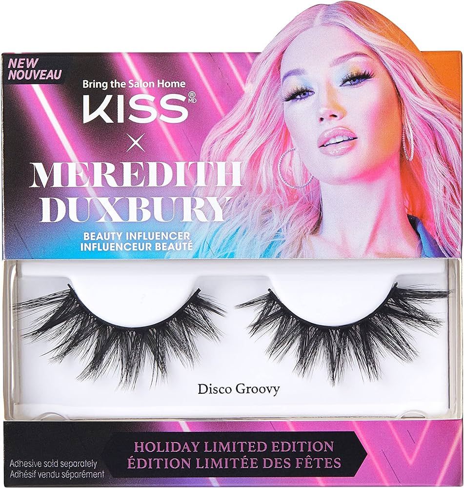 KISS X MEREDITH DUXBURY Limited Edition False Eyelashes, ‘Disco Groovy’, 1 Pair | Amazon (US)