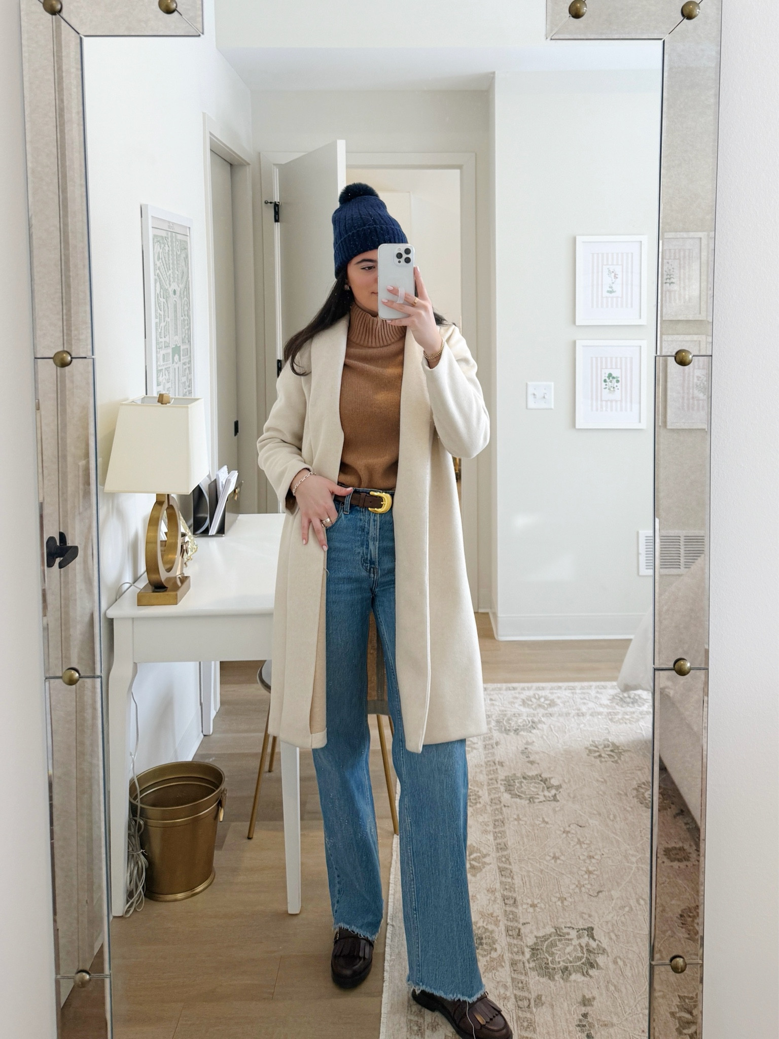 Cozy winter’s day outfit!❄️ Sweater and loafers are both from Sezane!