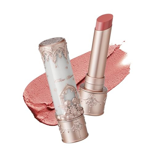 Flower Knows Little Angel Matte Lipstick,Super Soft & Ultra Silky Lip Mud Stick,Long Lasting & Moisturizing Vegan Lip Makeup for Girls&Women,Velvety Nude Peachy Finish(C02 Fantasia) | Amazon (US)