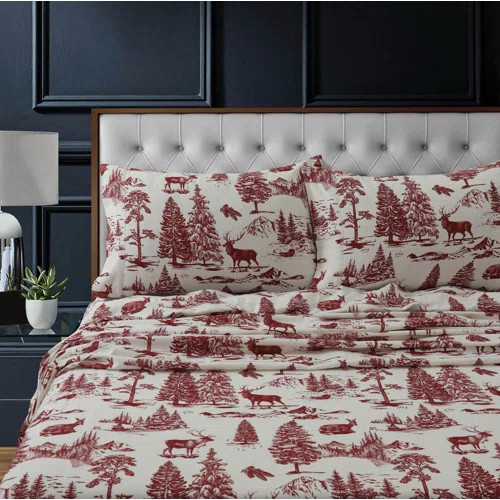 Tribeca LivingHeavyweight Toile Flannel Pillowcase | Wayfair | Wayfair North America